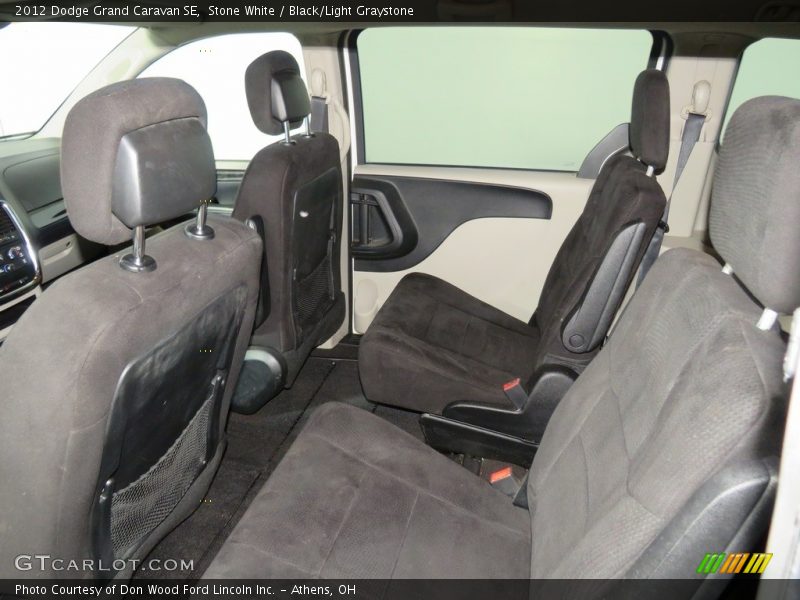 Stone White / Black/Light Graystone 2012 Dodge Grand Caravan SE