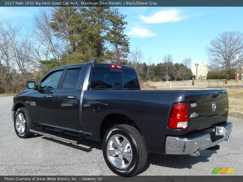 Maximum Steel Metallic / Black/Diesel Gray 2017 Ram 1500 Big Horn Quad Cab 4x4