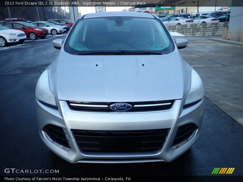 Ingot Silver Metallic / Charcoal Black 2013 Ford Escape SEL 2.0L EcoBoost 4WD