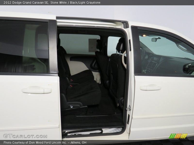 Stone White / Black/Light Graystone 2012 Dodge Grand Caravan SE