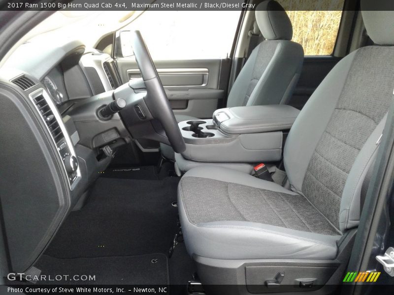 Maximum Steel Metallic / Black/Diesel Gray 2017 Ram 1500 Big Horn Quad Cab 4x4