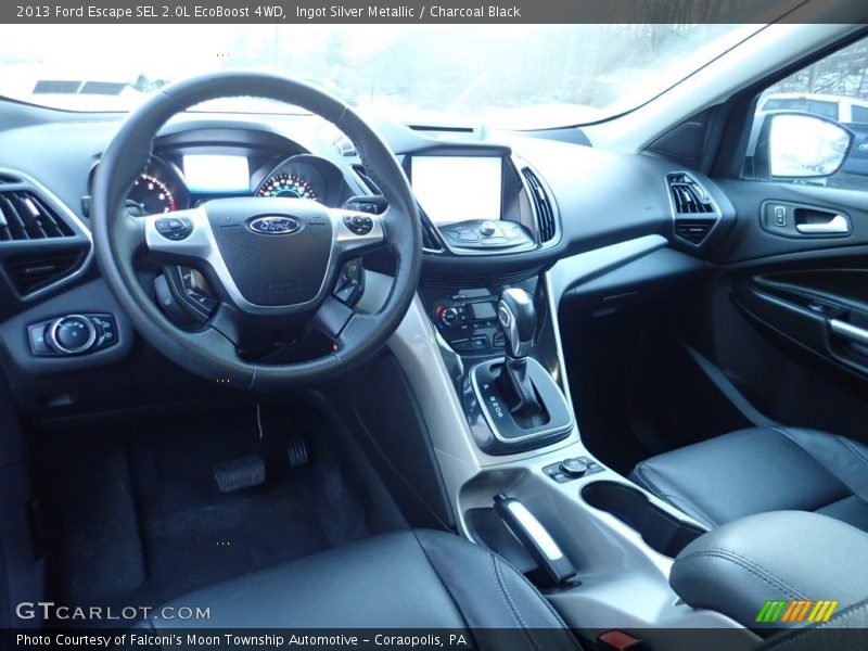Ingot Silver Metallic / Charcoal Black 2013 Ford Escape SEL 2.0L EcoBoost 4WD