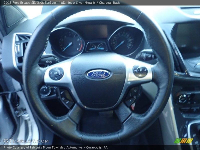 Ingot Silver Metallic / Charcoal Black 2013 Ford Escape SEL 2.0L EcoBoost 4WD