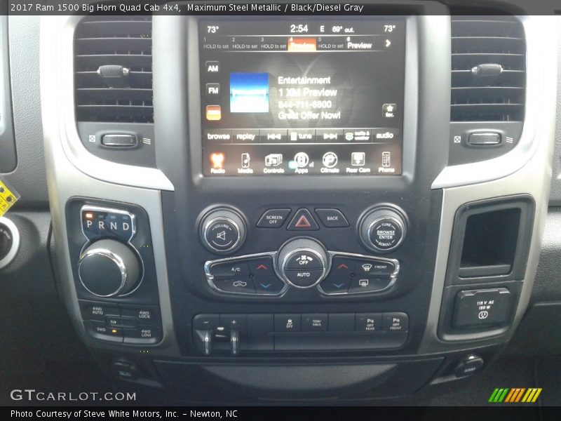 Maximum Steel Metallic / Black/Diesel Gray 2017 Ram 1500 Big Horn Quad Cab 4x4
