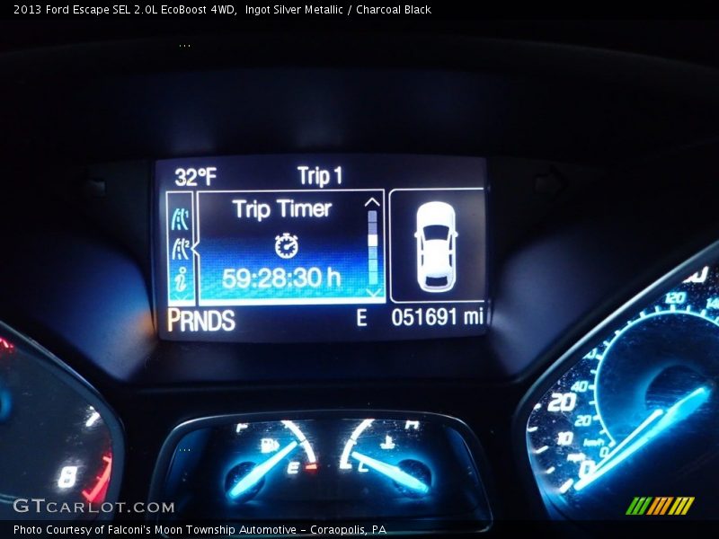 Ingot Silver Metallic / Charcoal Black 2013 Ford Escape SEL 2.0L EcoBoost 4WD
