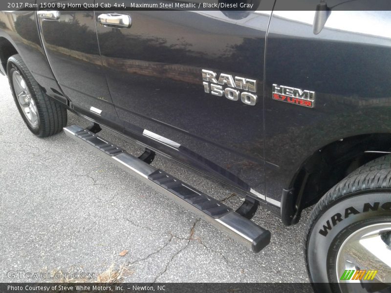 Maximum Steel Metallic / Black/Diesel Gray 2017 Ram 1500 Big Horn Quad Cab 4x4