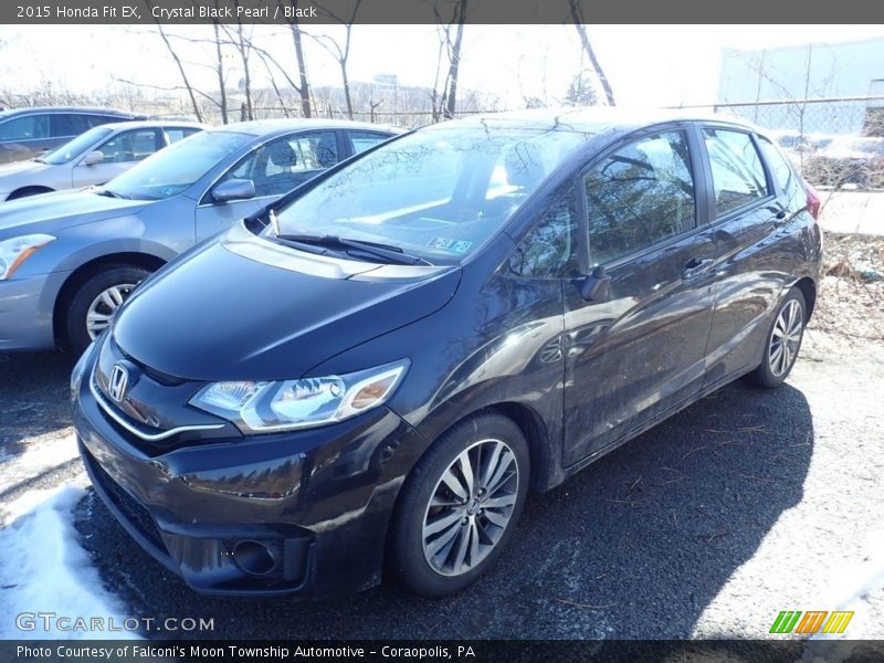 Crystal Black Pearl / Black 2015 Honda Fit EX