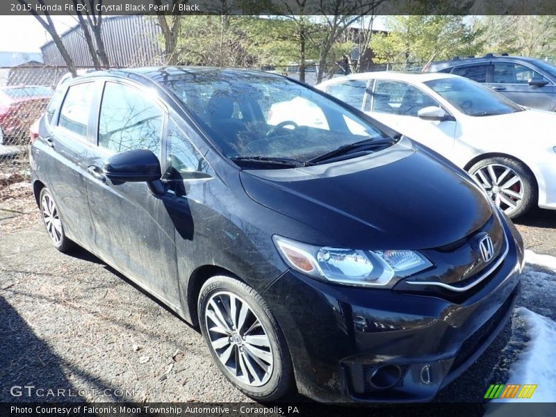 Crystal Black Pearl / Black 2015 Honda Fit EX