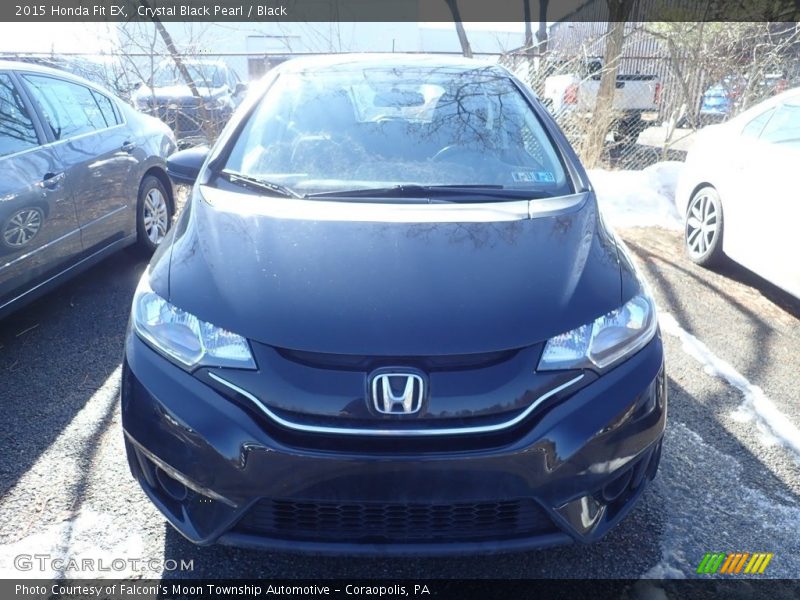 Crystal Black Pearl / Black 2015 Honda Fit EX