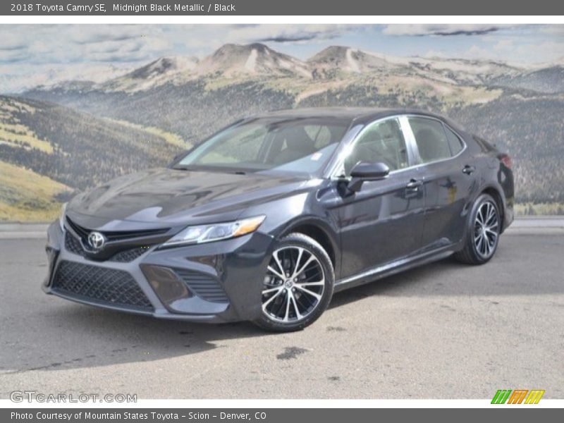 Midnight Black Metallic / Black 2018 Toyota Camry SE