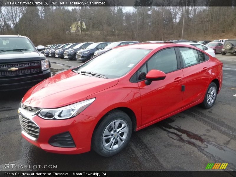 Red Hot / Jet Black/­Galvanized 2019 Chevrolet Cruze LS