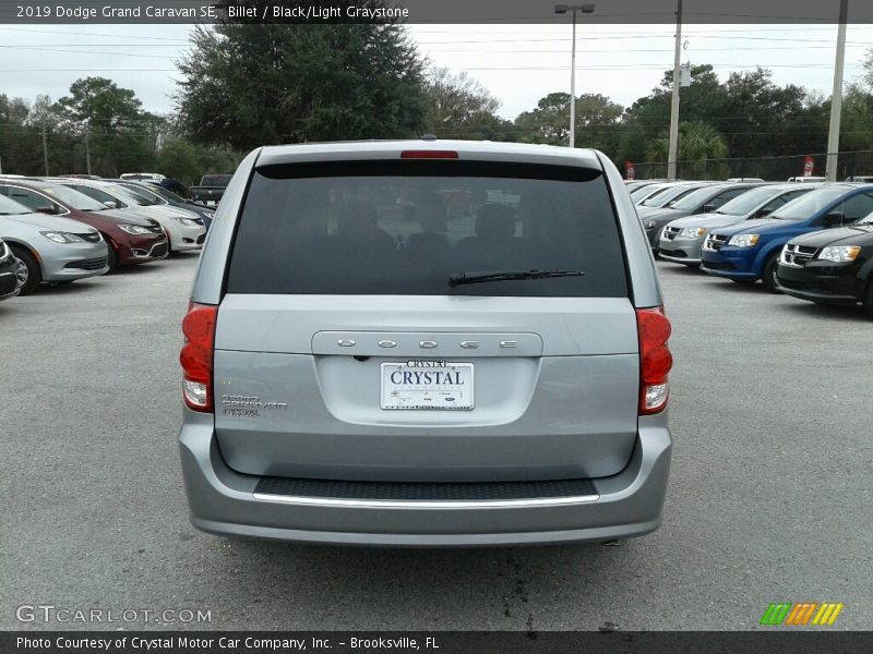 Billet / Black/Light Graystone 2019 Dodge Grand Caravan SE