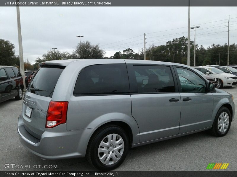 Billet / Black/Light Graystone 2019 Dodge Grand Caravan SE