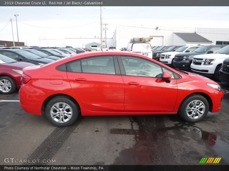 Red Hot / Jet Black/­Galvanized 2019 Chevrolet Cruze LS