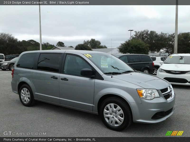 Billet / Black/Light Graystone 2019 Dodge Grand Caravan SE