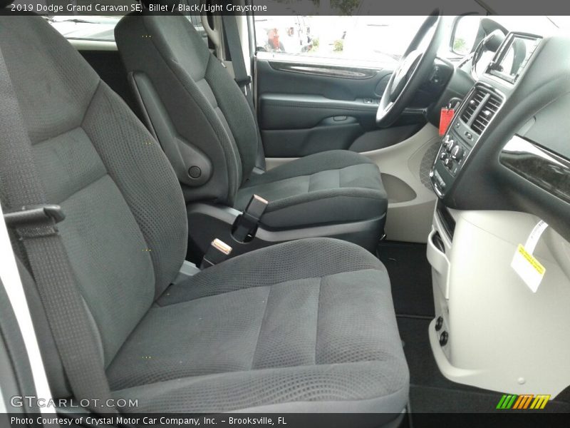 Billet / Black/Light Graystone 2019 Dodge Grand Caravan SE