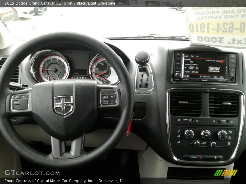 Billet / Black/Light Graystone 2019 Dodge Grand Caravan SE