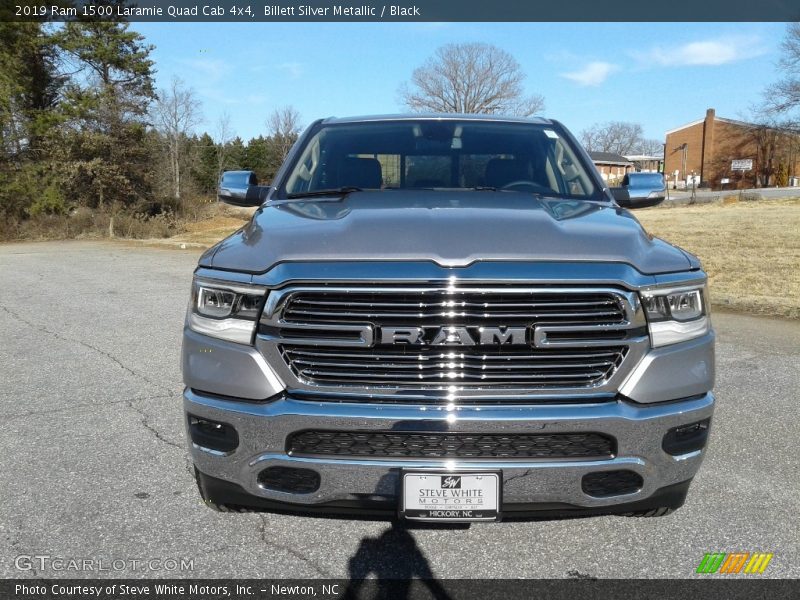 Billett Silver Metallic / Black 2019 Ram 1500 Laramie Quad Cab 4x4