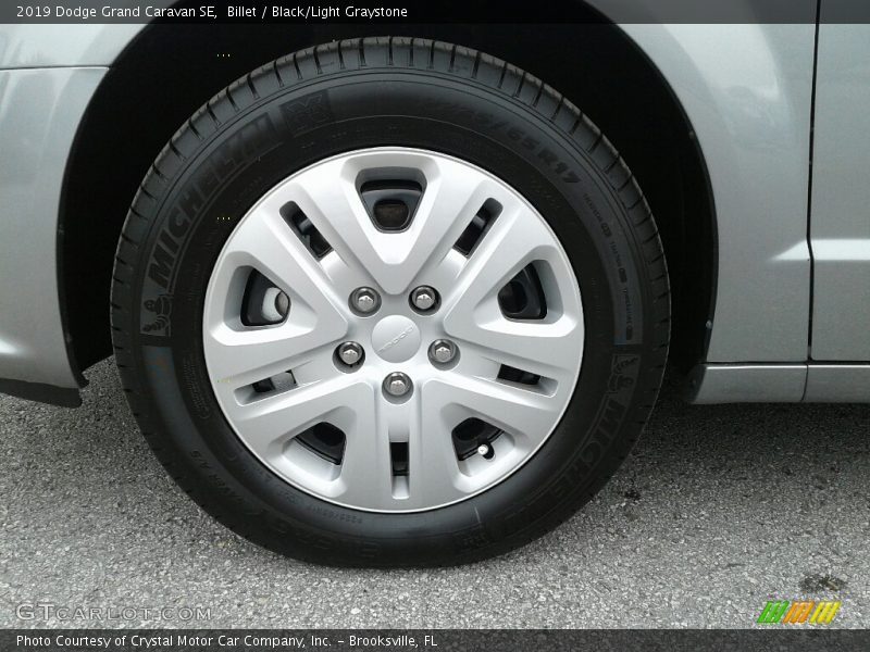 Billet / Black/Light Graystone 2019 Dodge Grand Caravan SE