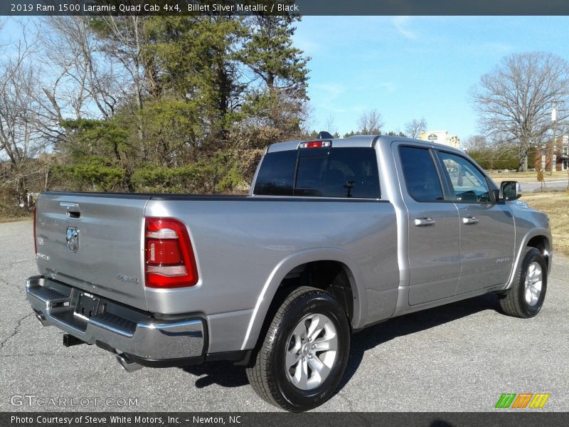 Billett Silver Metallic / Black 2019 Ram 1500 Laramie Quad Cab 4x4