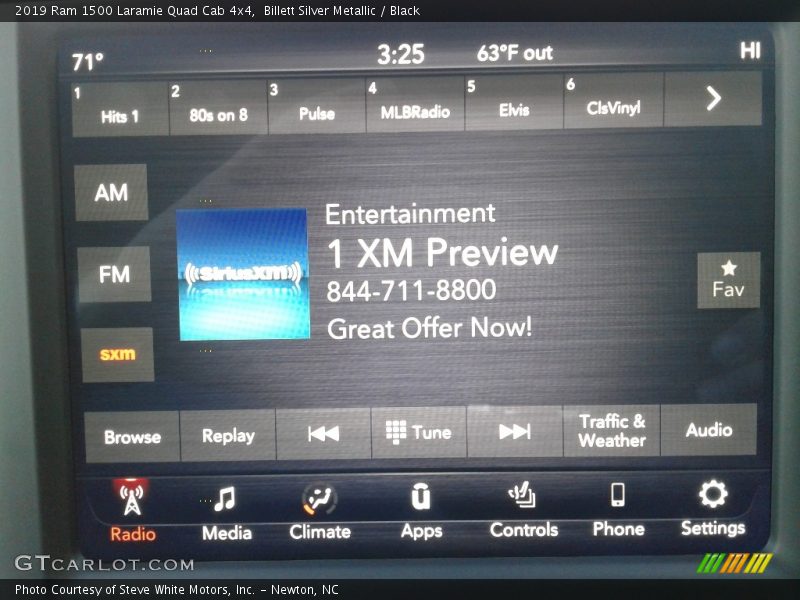 Billett Silver Metallic / Black 2019 Ram 1500 Laramie Quad Cab 4x4