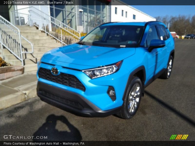 Blue Flame / Black 2019 Toyota RAV4 XLE AWD