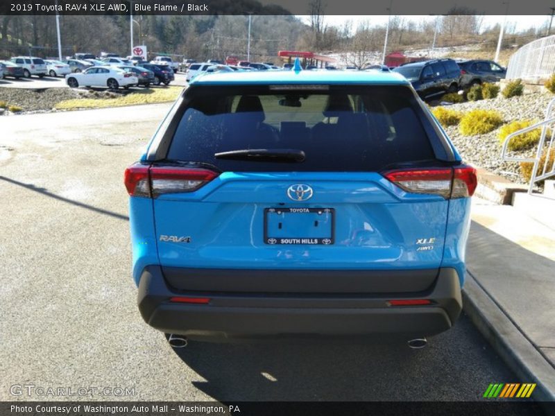 Blue Flame / Black 2019 Toyota RAV4 XLE AWD