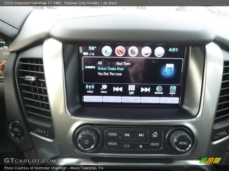 Shadow Gray Metallic / Jet Black 2019 Chevrolet Suburban LT 4WD