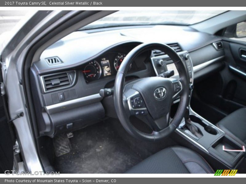 Celestial Silver Metallic / Black 2017 Toyota Camry SE
