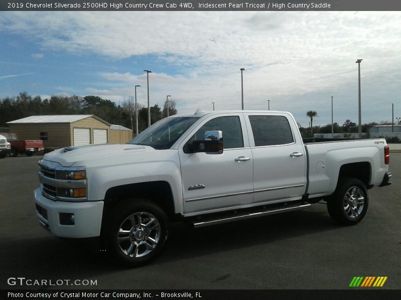 Iridescent Pearl Tricoat / High Country Saddle 2019 Chevrolet Silverado 2500HD High Country Crew Cab 4WD