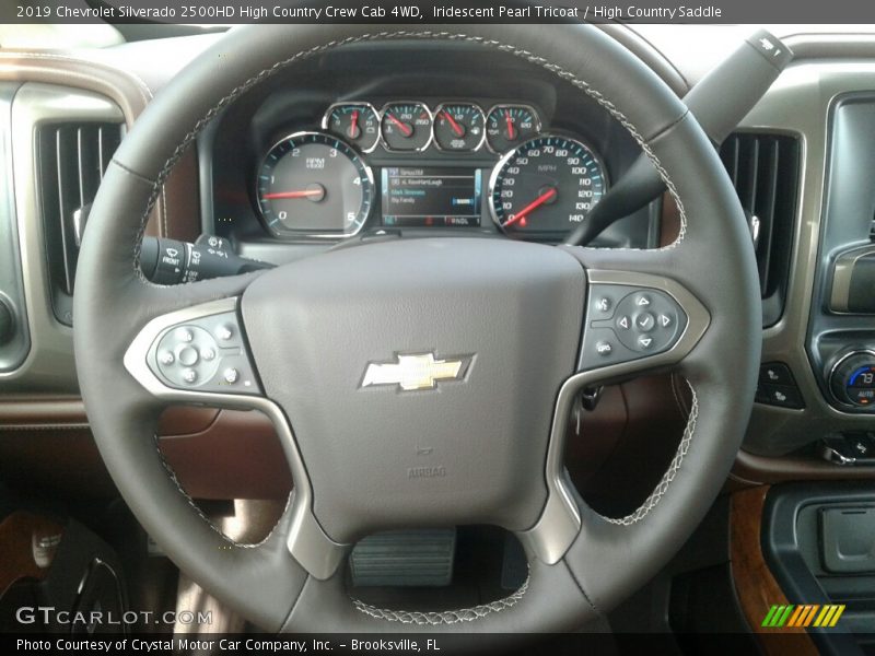 Iridescent Pearl Tricoat / High Country Saddle 2019 Chevrolet Silverado 2500HD High Country Crew Cab 4WD
