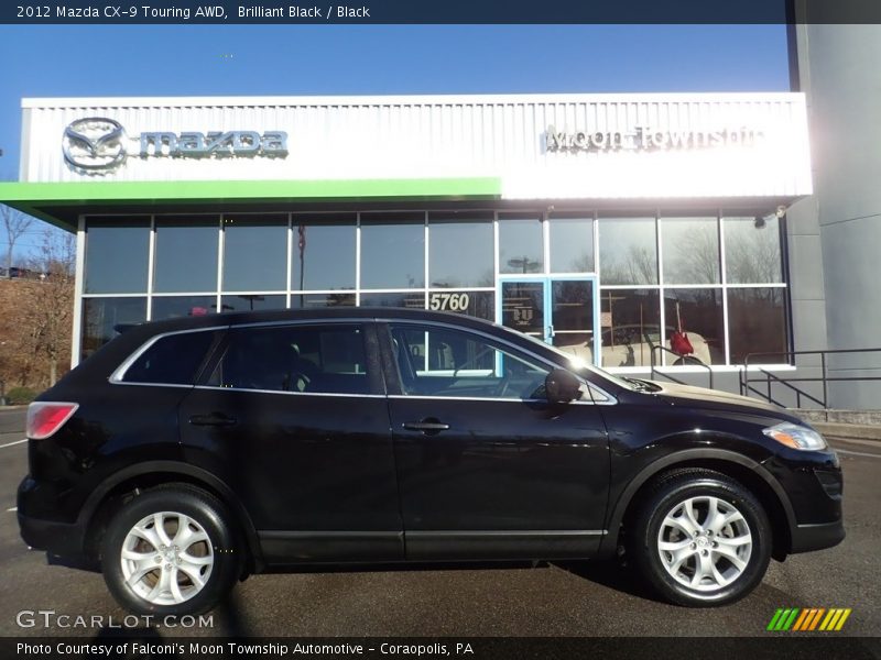 Brilliant Black / Black 2012 Mazda CX-9 Touring AWD