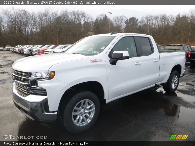 Summit White / Jet Black 2019 Chevrolet Silverado 1500 LT Double Cab 4WD