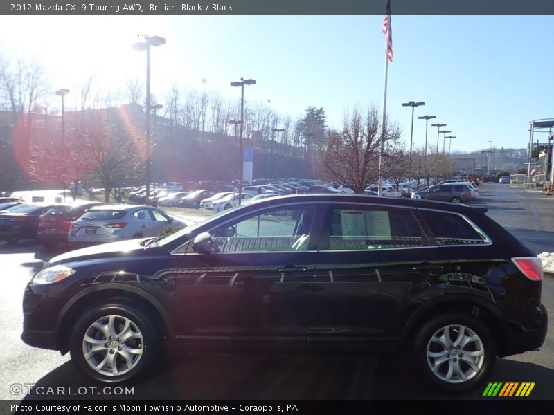 Brilliant Black / Black 2012 Mazda CX-9 Touring AWD