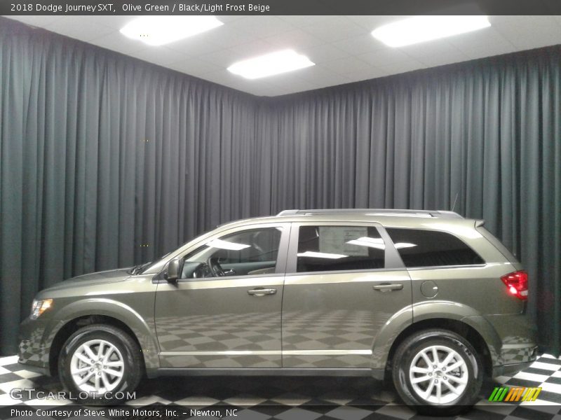 Olive Green / Black/Light Frost Beige 2018 Dodge Journey SXT