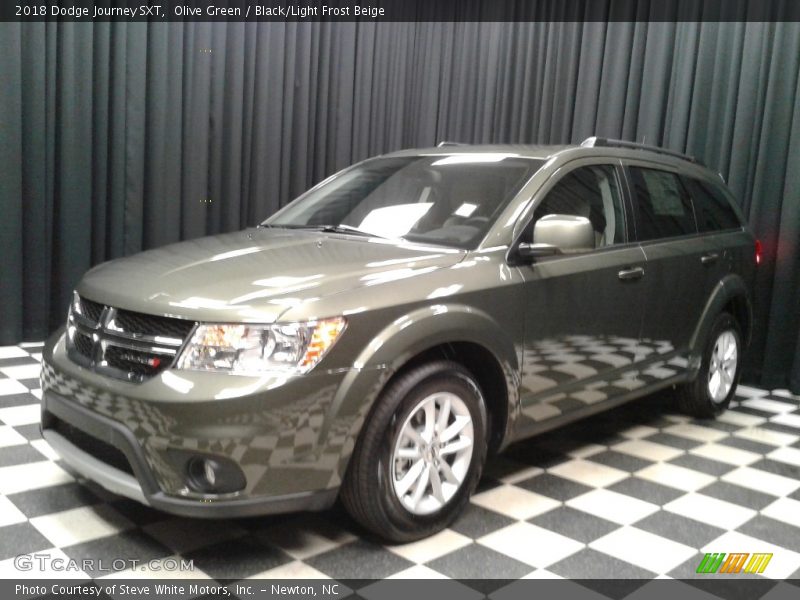 Olive Green / Black/Light Frost Beige 2018 Dodge Journey SXT