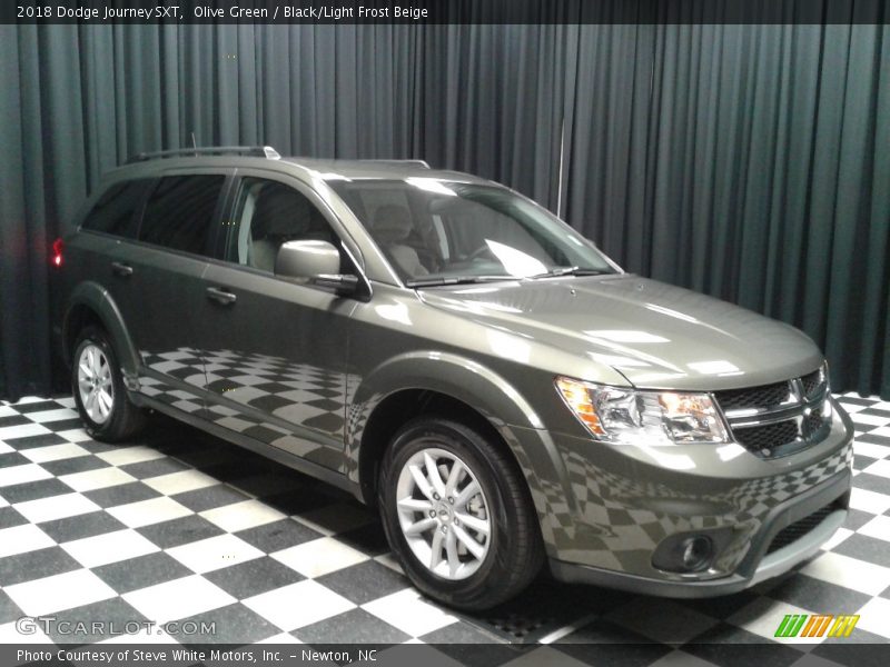 Olive Green / Black/Light Frost Beige 2018 Dodge Journey SXT