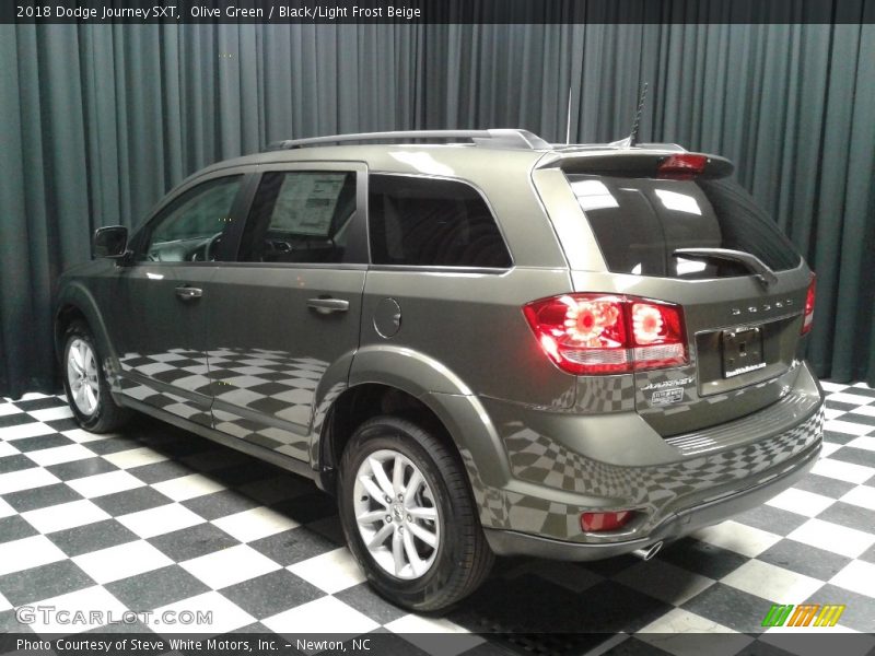 Olive Green / Black/Light Frost Beige 2018 Dodge Journey SXT