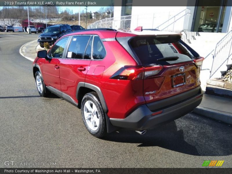 Ruby Flare Pearl / Black 2019 Toyota RAV4 XLE AWD