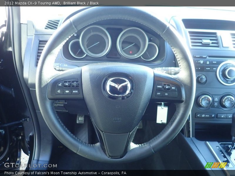 Brilliant Black / Black 2012 Mazda CX-9 Touring AWD