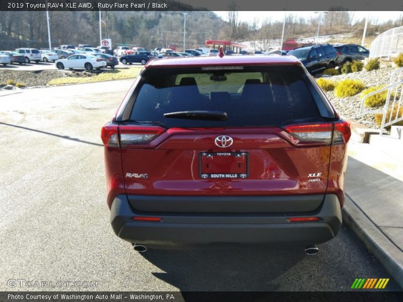 Ruby Flare Pearl / Black 2019 Toyota RAV4 XLE AWD
