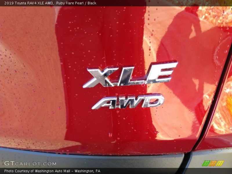 Ruby Flare Pearl / Black 2019 Toyota RAV4 XLE AWD