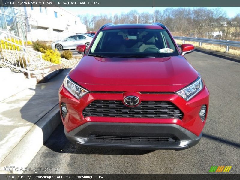 Ruby Flare Pearl / Black 2019 Toyota RAV4 XLE AWD