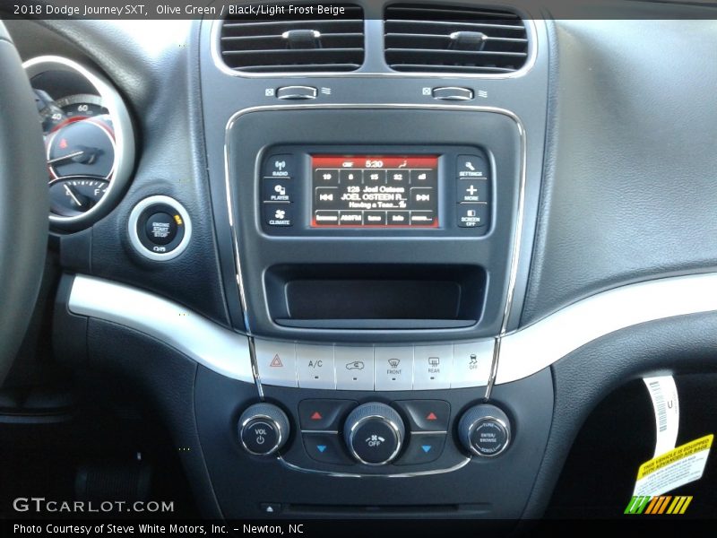 Olive Green / Black/Light Frost Beige 2018 Dodge Journey SXT