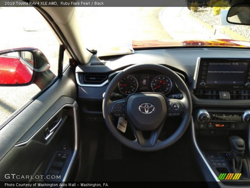 Ruby Flare Pearl / Black 2019 Toyota RAV4 XLE AWD