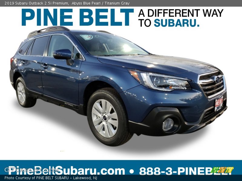 Abyss Blue Pearl / Titanium Gray 2019 Subaru Outback 2.5i Premium