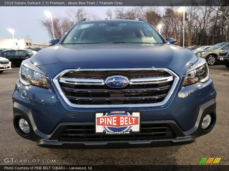Abyss Blue Pearl / Titanium Gray 2019 Subaru Outback 2.5i Premium