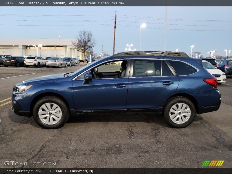Abyss Blue Pearl / Titanium Gray 2019 Subaru Outback 2.5i Premium