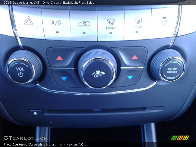 Olive Green / Black/Light Frost Beige 2018 Dodge Journey SXT