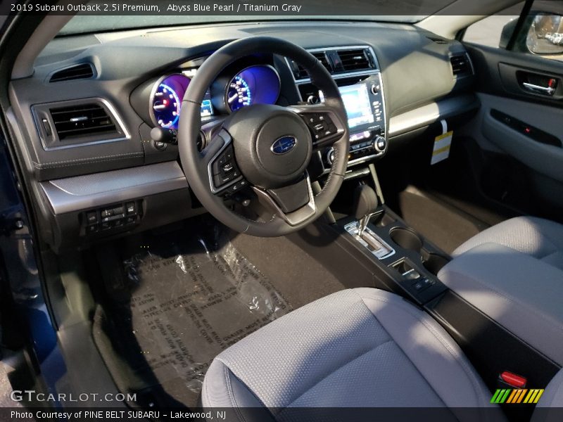 Abyss Blue Pearl / Titanium Gray 2019 Subaru Outback 2.5i Premium